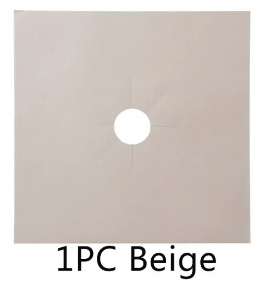 Gas Stove Burner Covers – Washable Stovetop Protector Mats Stove Burner Covers Axl 1PC Beige