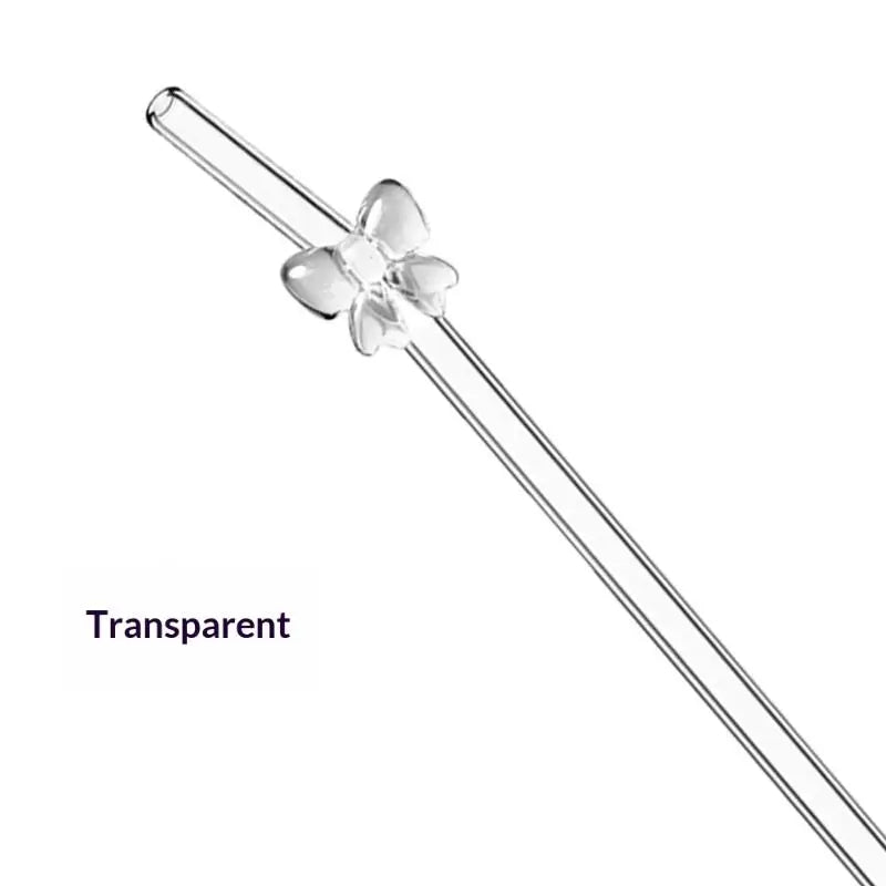 Butterfly Glass Drinking Straw – Reusable 8mm Party Straw Glass Drinking Straw Axl A1