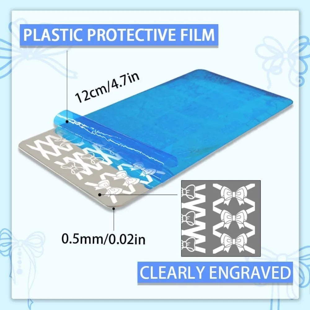 66 Pattern Nail Stamping Plates – 3pc Stainless Steel Kit Nail Stamping Plates Axl