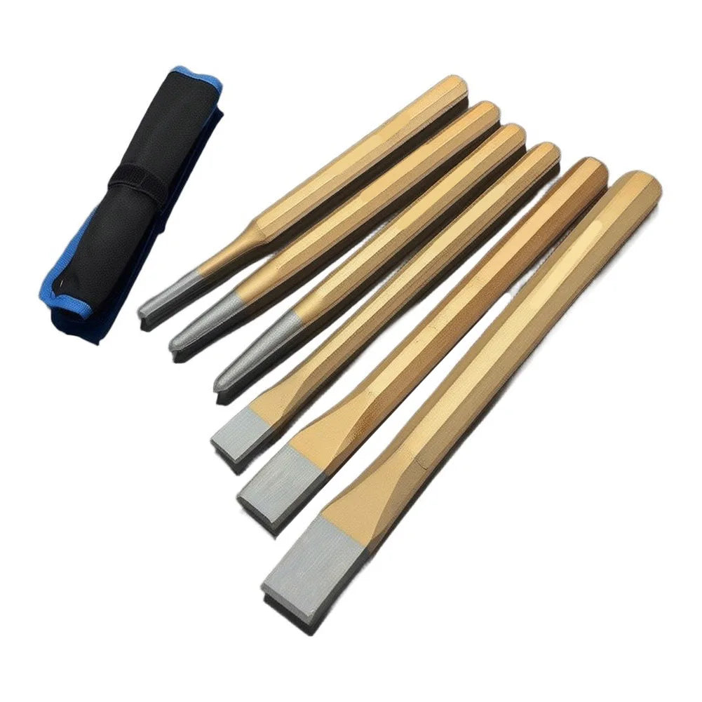 6-Piece Masonry Chisel Set – Flat, Point & Carving Chisels Masonry Chisel Set Axl China Mainland