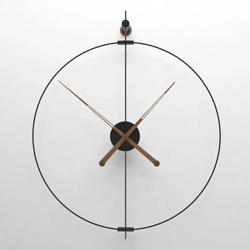 Large Silent Wall Clock – Nordic Minimalist Luxury Decor Wall Clock Axl Black 73CM