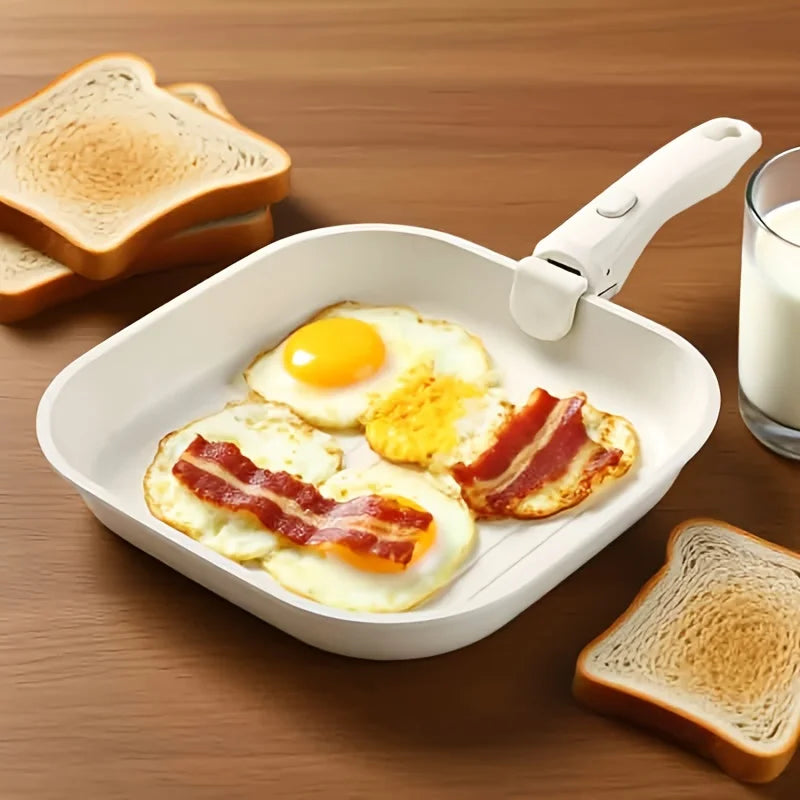 KEMORELA 26cm Non-Stick Frying Pan – Detachable Handle & Induction Non-Stick Frying Pan Axl