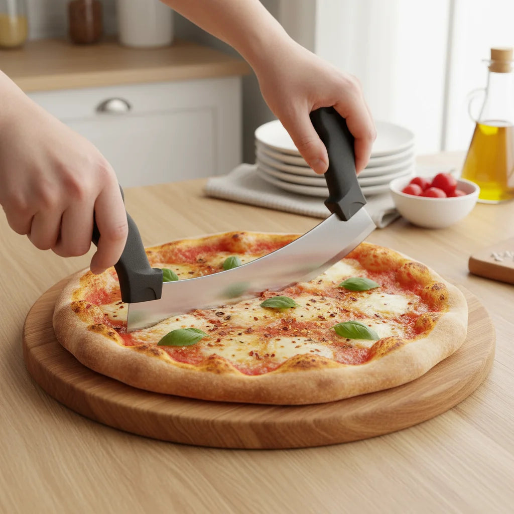 Stainless Steel Pizza Cutter – Professional Kitchen Baking Tool Pizza Cutter Axl