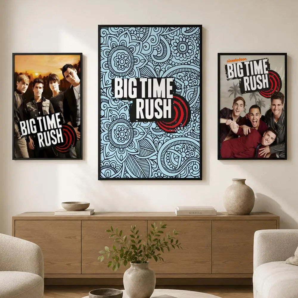 Big Time Rush Wall Poster – Peel-and-Stick HD PVC Band Art Music Band Poster Axl