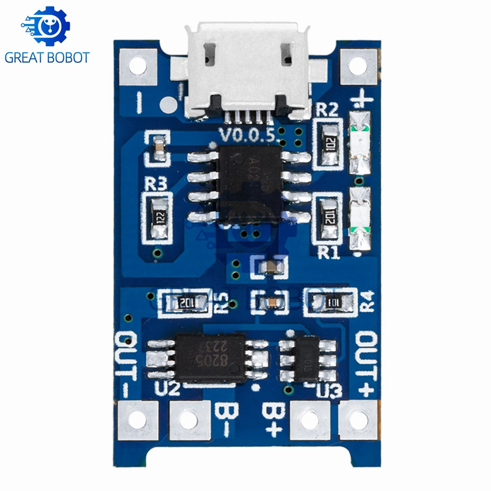 TP4056 5V 1A Micro USB & Type-C Li-Ion Battery Charger Module Battery Charger Module Axl