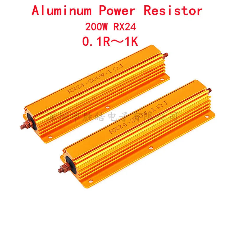 200W RX24 Aluminum Wirewound Resistor 0.1Ω–1KΩ | NioCen Power Resistor Axl 100R