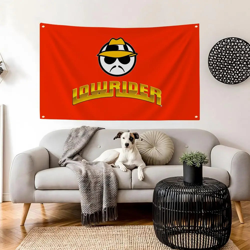 Lowrider Art Flag – Indoor Wall & Outdoor Event Banner Decorative Flag Banner Axl