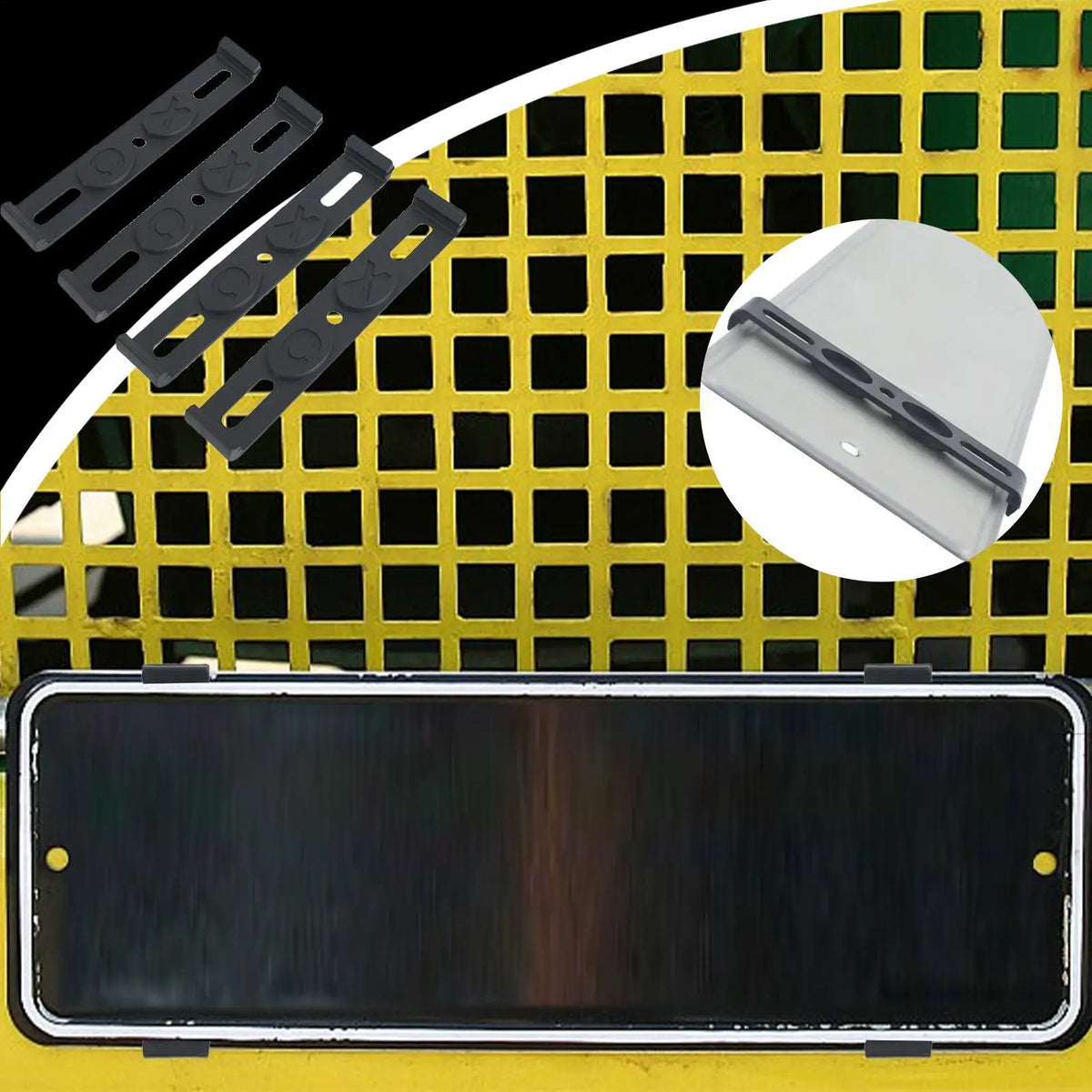 Frameless License Plate Holder 4-Pack – Invisible Car Tag Mount License Plate Holder Axl