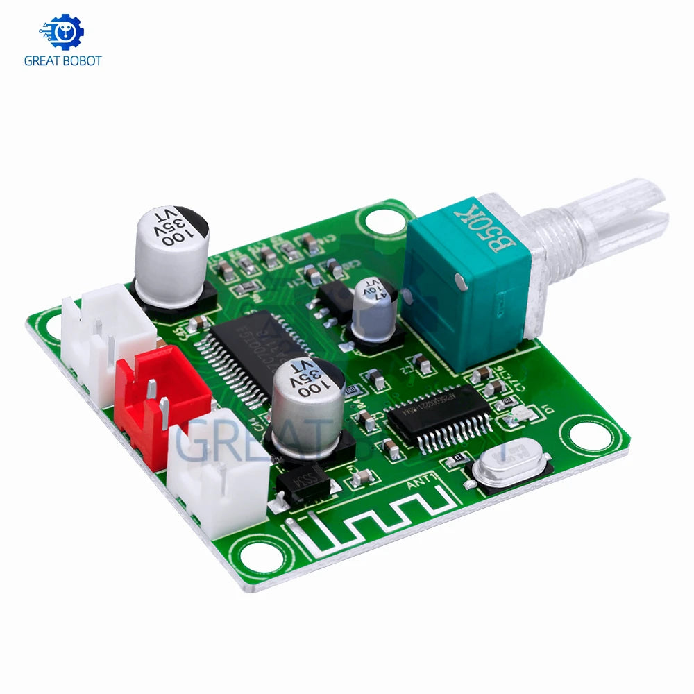 XH-A414 Bluetooth 5.0 Amplifier Board 50W+50W TPA3118D2 DC 12–24V Amplifier Board Module Axl