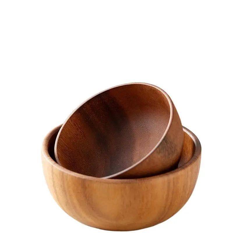 Large Wooden Salad Bowl – Kitchen Cutlery Organizer Wooden Salad Bowl Axl