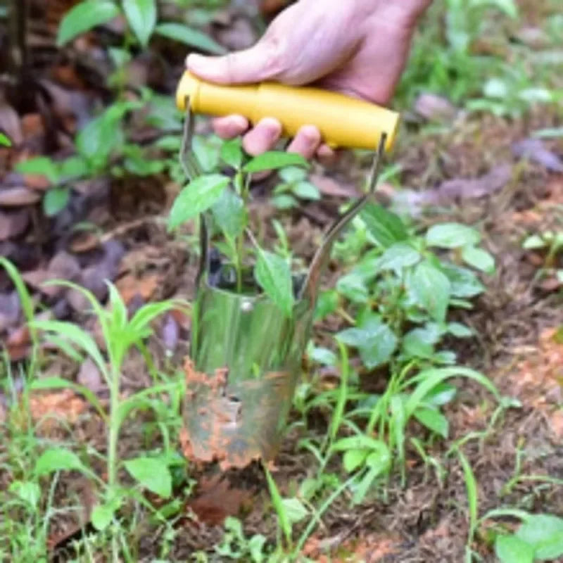 Wood Handle Seedling Planter & Hole Drill Garden Tool Seedling Planting Tool Axl