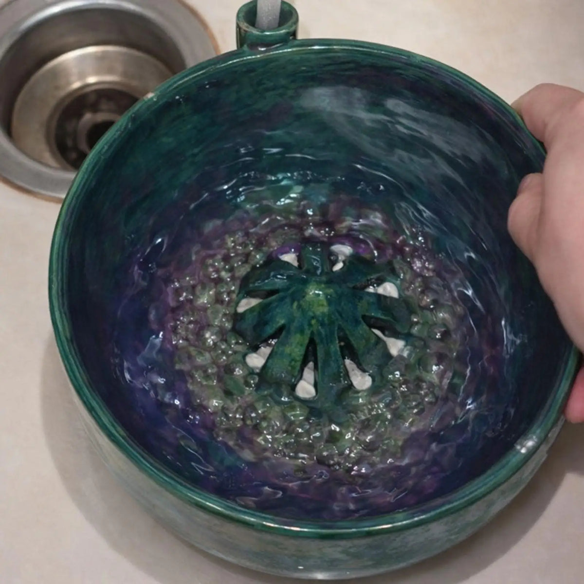 Berry Washing Bowl with Strainer & Drying Rack | Fruit Spinner Fruit Washing Spinner Axl