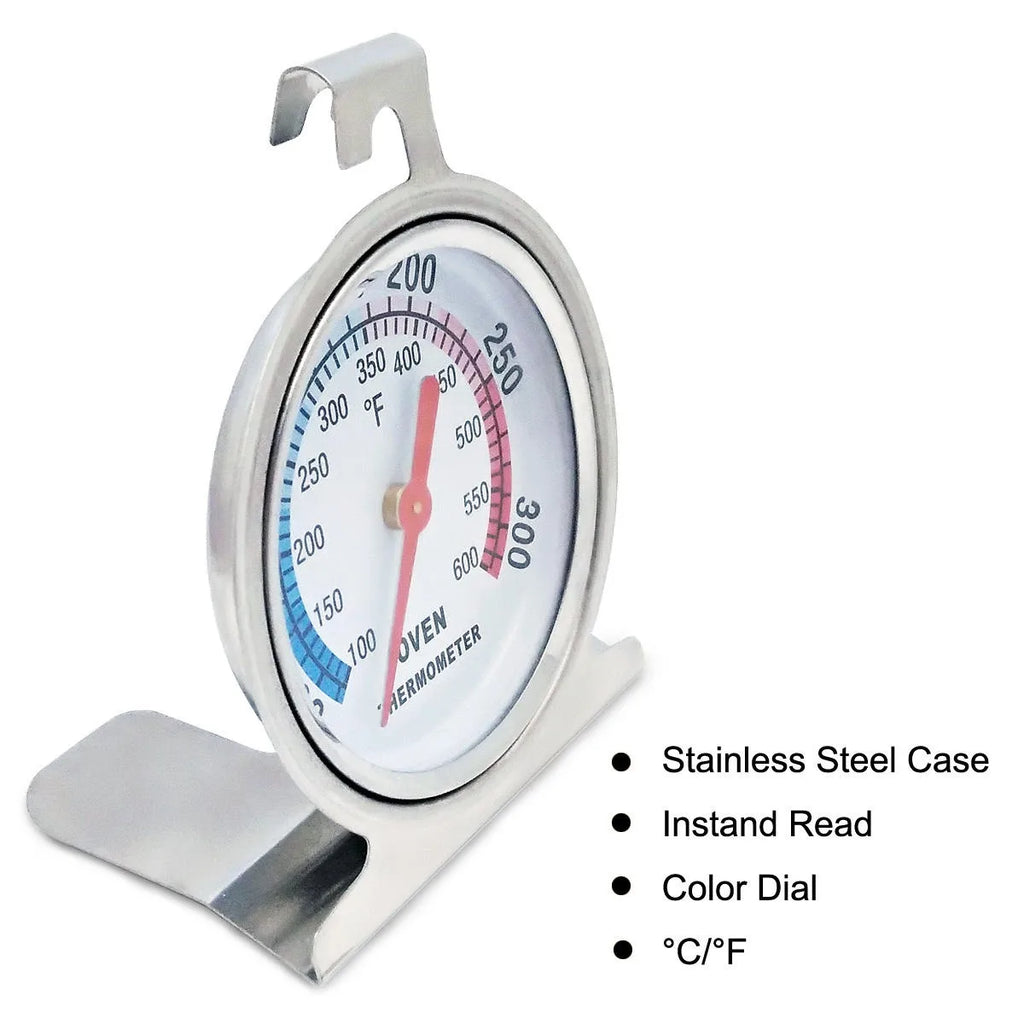 Stainless Steel Oven Thermometer 2.75" Dial – BBQ & Baking Oven Thermometer Axl