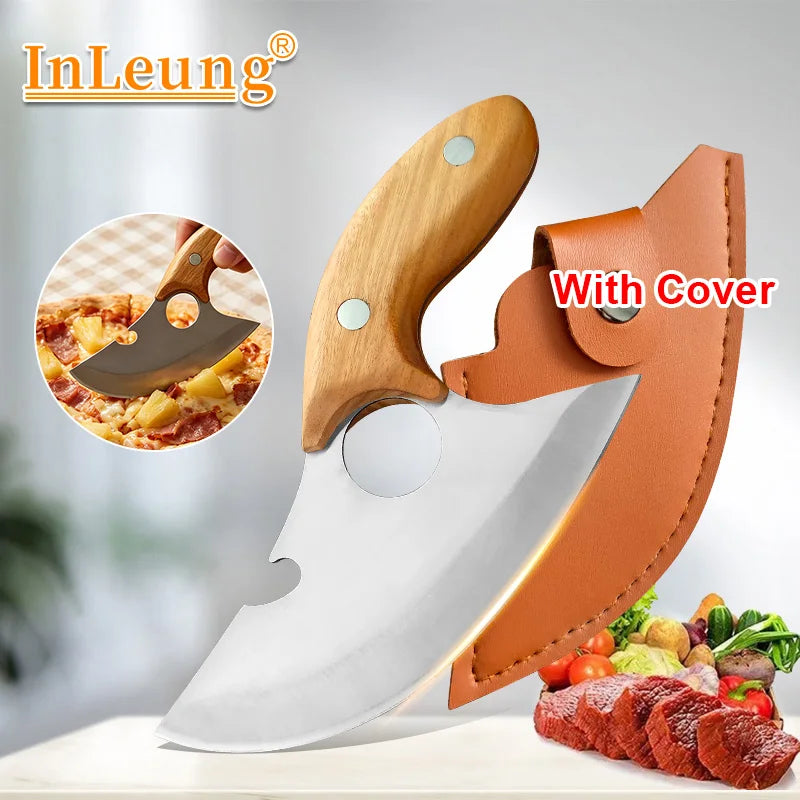 InLeung Hand-Forged Boning Knife with Bottle Opener | 12" Steel Boning Knife Axl