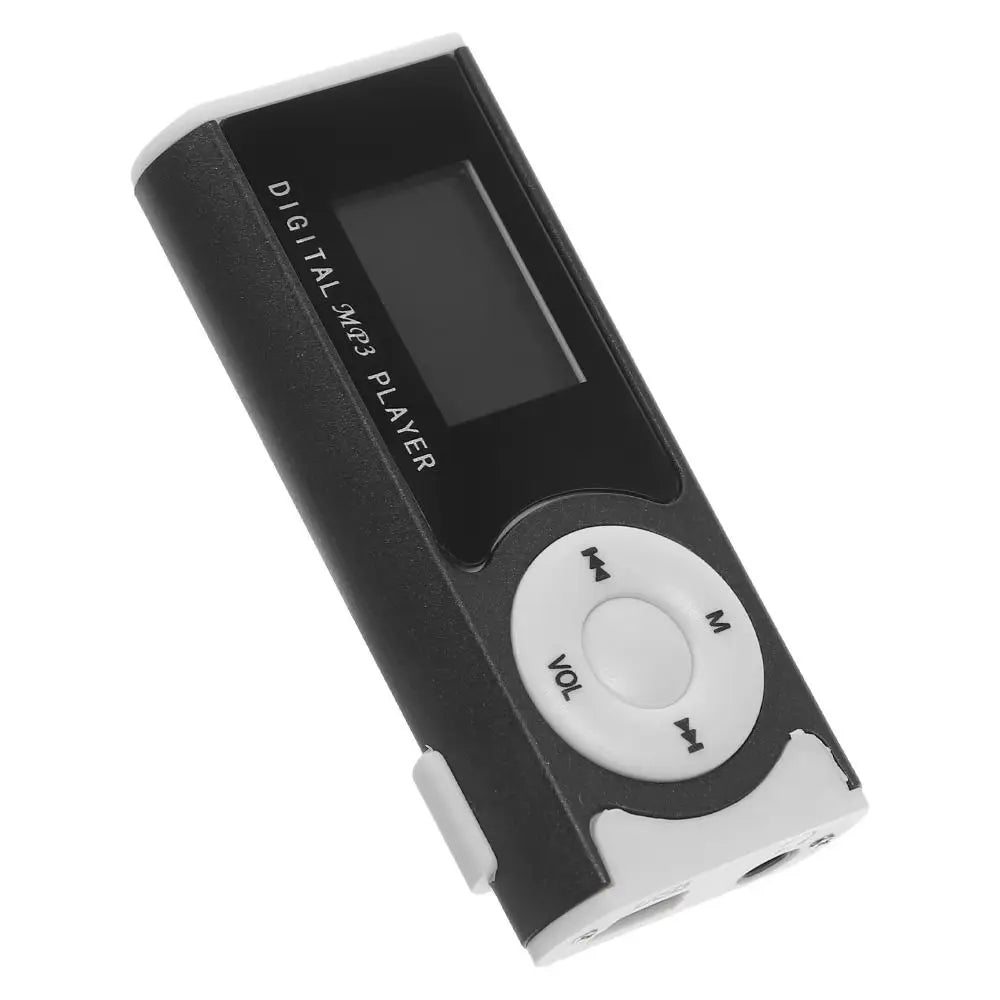 Portable Mini MP3 Player LCD Screen Metal Clip TF Card Slot Portable MP3 Player Axl