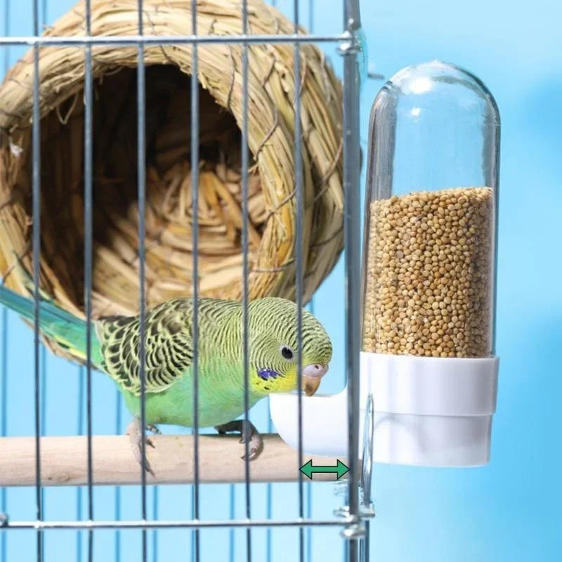 Hanging Bird Water Dispenser & Feeder | Parrot Cage Accessory Bird Cage Feeder Axl