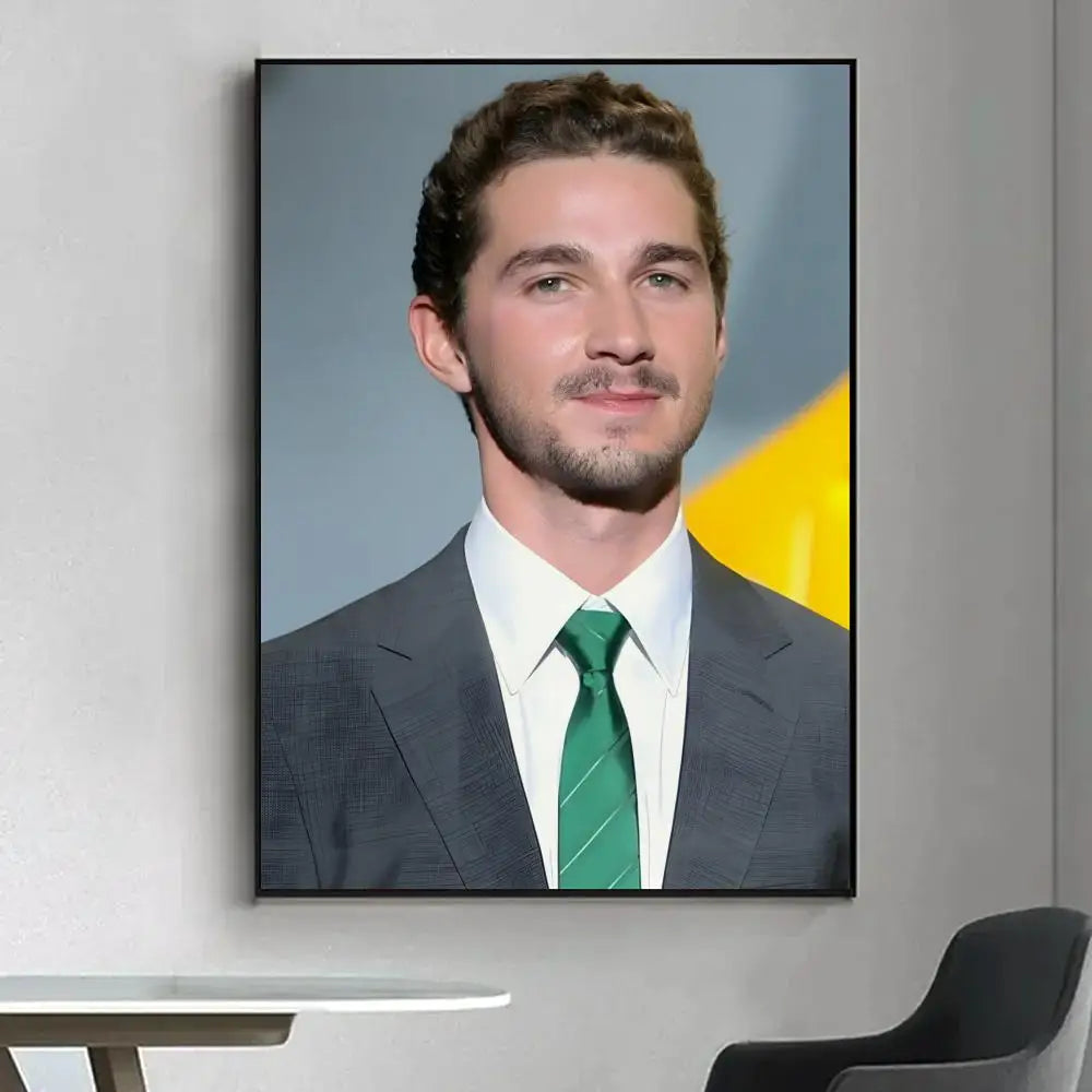 Shia LaBeouf HD Art Poster – Waterproof Sticky Wall Decor Wall Art Poster Axl