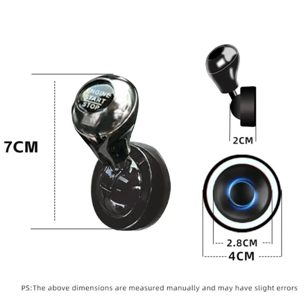Retro Joystick Car Start Button Cover – Aluminum Decor Cap Car Button Decor Axl