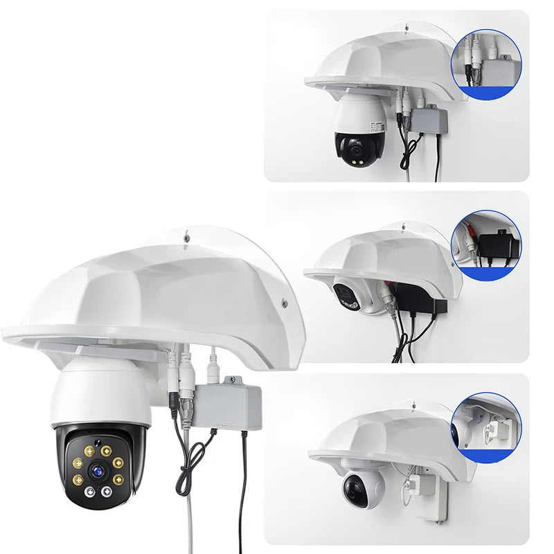 Waterproof CCTV Dome Camera Rain Cover – ABS Protection Case Camera Protection Cover Axl