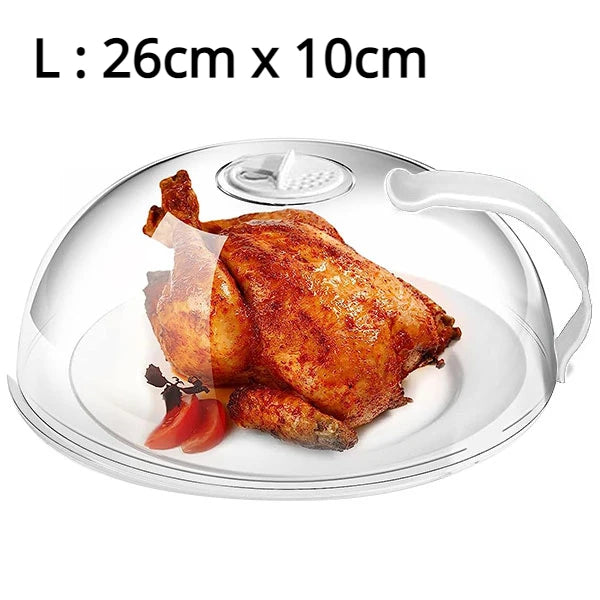Large BPA-Free Microwave Splatter Cover with Adjustable Vents Microwave Splatter Cover Axl Large