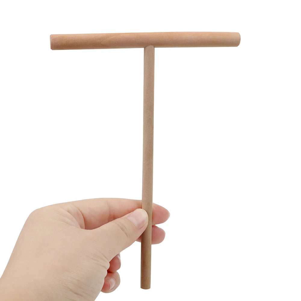 Wooden Pancake Batter Spreader – T-Shape Crepe Maker Tool Batter Spreader Tool Axl