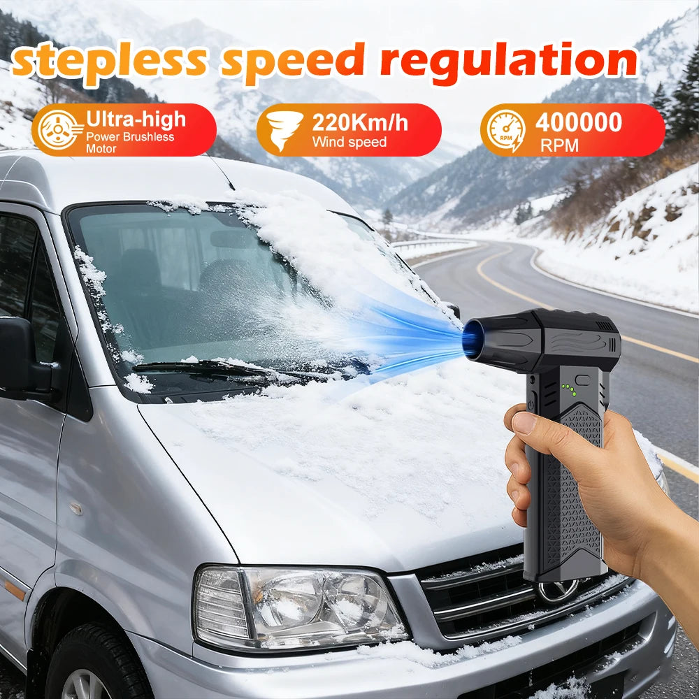 Portable Turbo Jet Blower Fan – Cordless 220km/h Airflow Portable Turbo Blower Axl