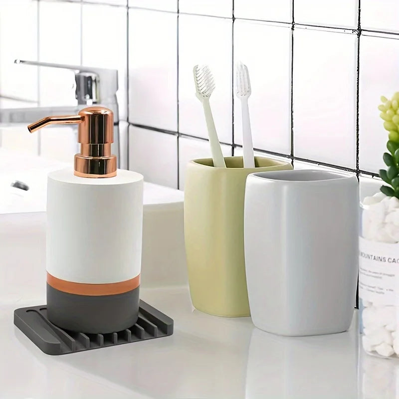 Silicone Soap Dish No Drill – Draining Non-Slip Soap Holder Soap Dish Axl