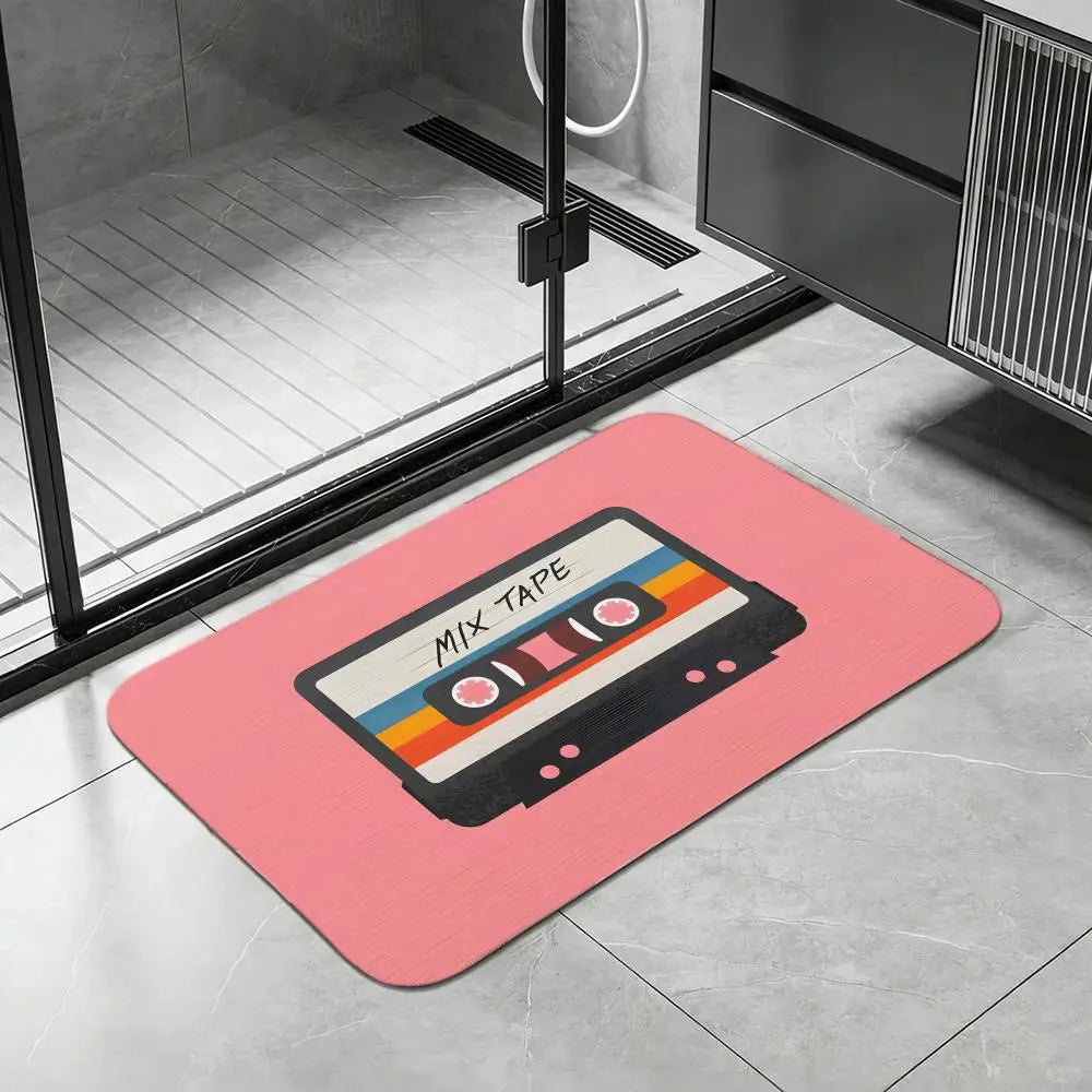 Diatomite Bath Mat – Quick Dry, Non-Slip & Absorbent Diatomite Bath Mat Axl White2 30x45cm