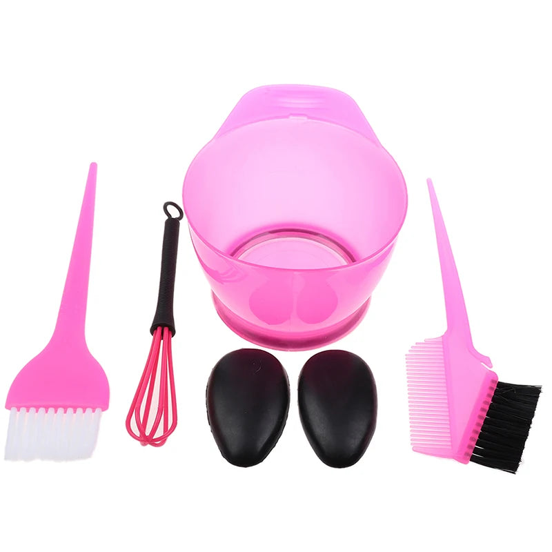 5-Pc Hair Coloring Brush & Bowl Set – Bleaching Dye Kit Hair Dye Tool Set Axl A1