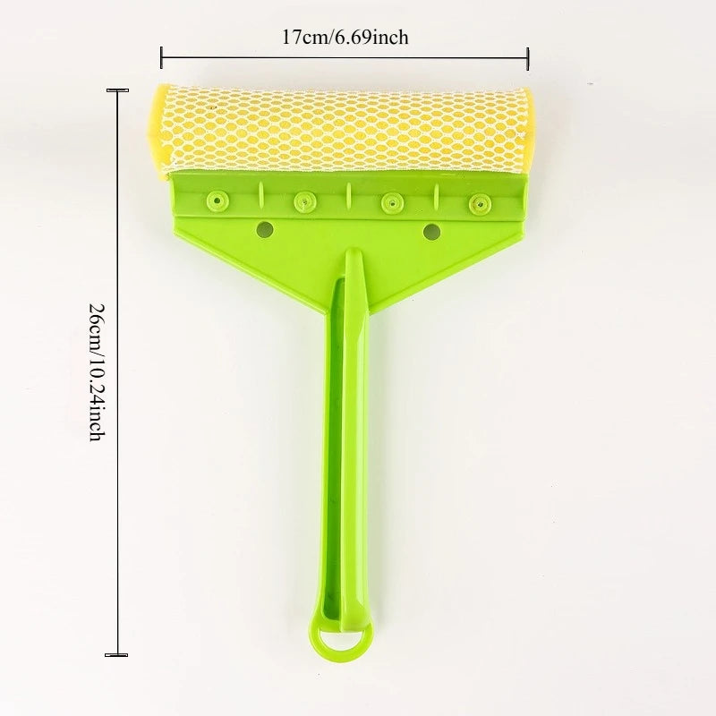 Double-Sided Window Cleaner Glass Squeegee – Car & Home Window Squeegee Axl green