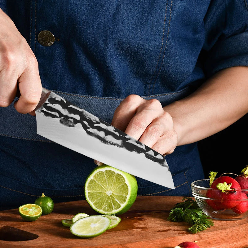 InLeung Meat Cleaver – Sharp Stainless Steel Kitchen Knife Meat Cleaver Knife Axl