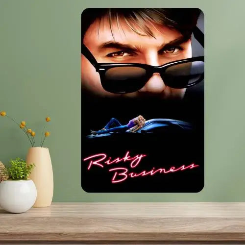 Risky Business Classic Movie Metal Poster Sign | Retro Wall Art Metal Wall Sign Axl aluminum sign aluminum 20x30cm