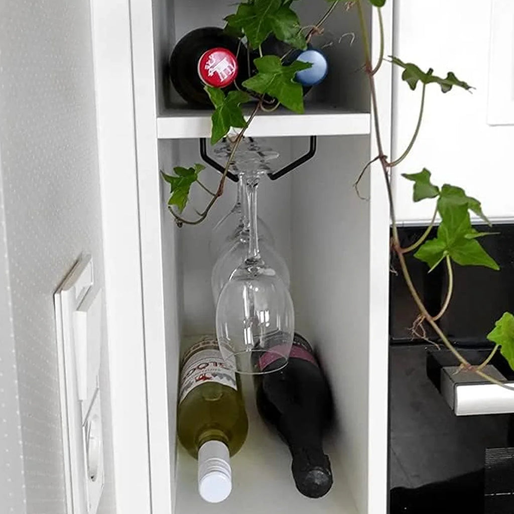 Under Cabinet Wine Glass Rack – Single Rail Stemware Holder Wine Glass Rack Axl