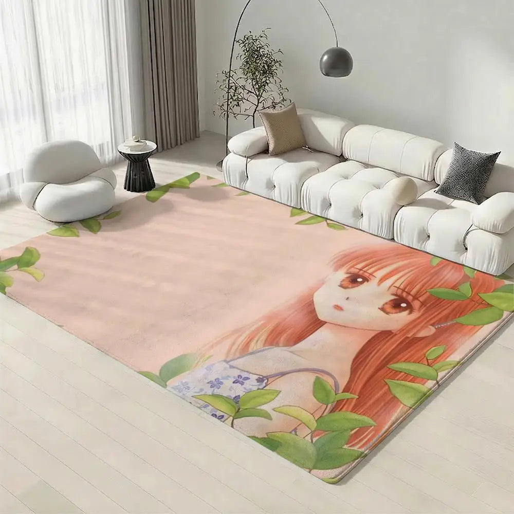 Anime Kodomo no Omocha Flannel Floor Mat – Non-Slip Indoor Rug Anime Floor Mat Axl