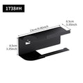 Self-Adhesive Wall-Mounted Toilet Paper Holder & Shelf Toilet Paper Holder Axl black-1738H