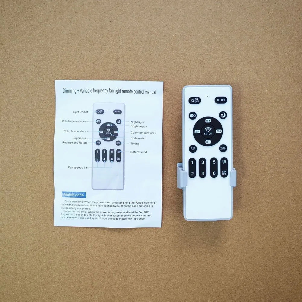 Ceiling Fan Light Remote Controller – 6-Speed 24V DC Low Voltage Fan Light Controller Axl