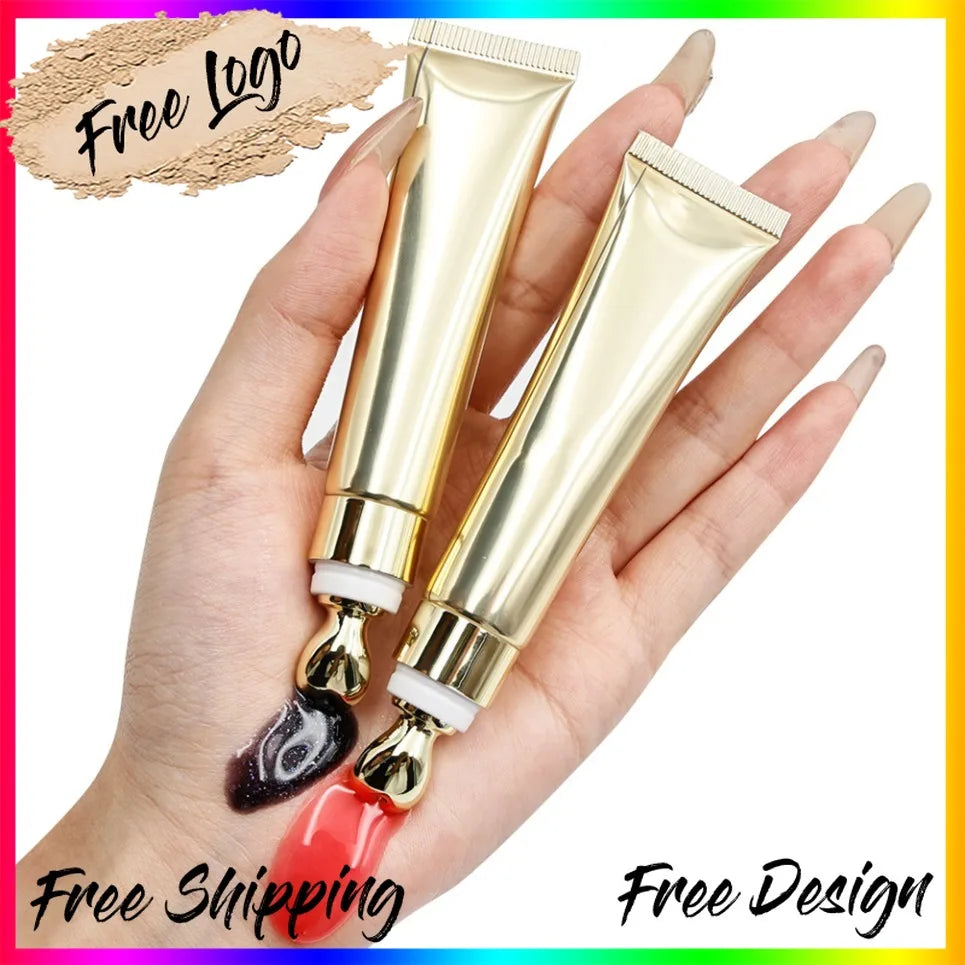 Vegan Lip Oil 15ml Squeeze Tube – Private Label Plumping Gloss Lip Oil Gloss Axl
