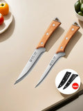 Stainless Steel Boning Knife – 9.9" Butcher Knife with Wood Handle Boning Knife Axl 2pcs