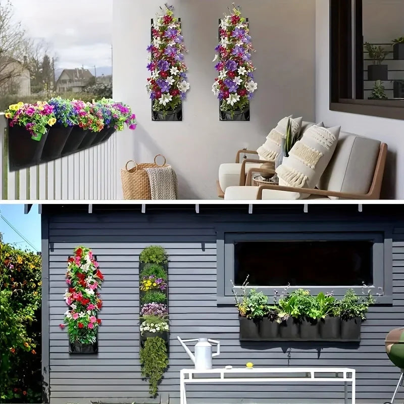 7-Pocket Vertical Wall Planter – Hanging Waterproof Planter Bags Vertical Wall Planter Axl