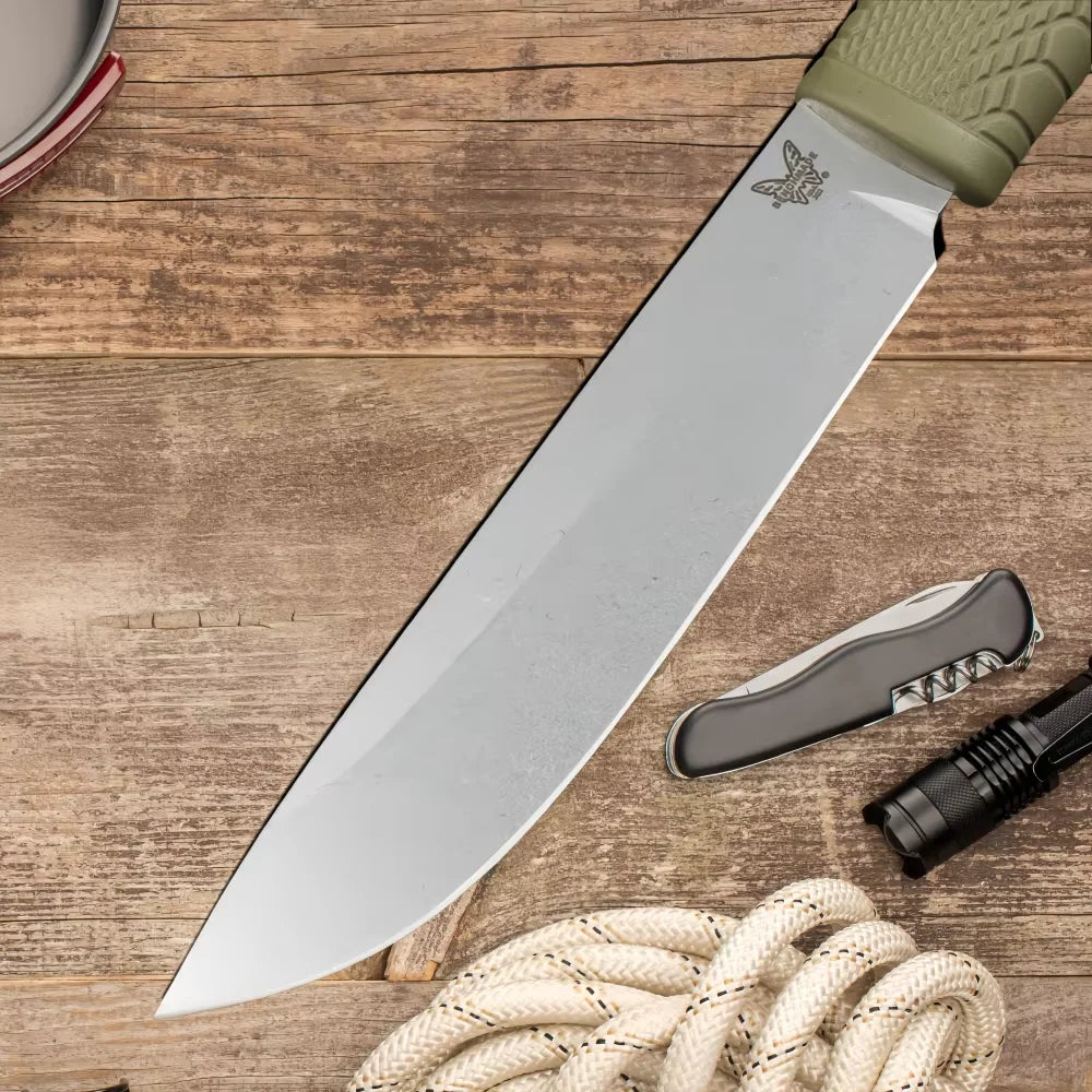 Outdoor Camping Fixed Blade Knife – D2 Steel & Leather Sheath Fixed Blade Knife Axl