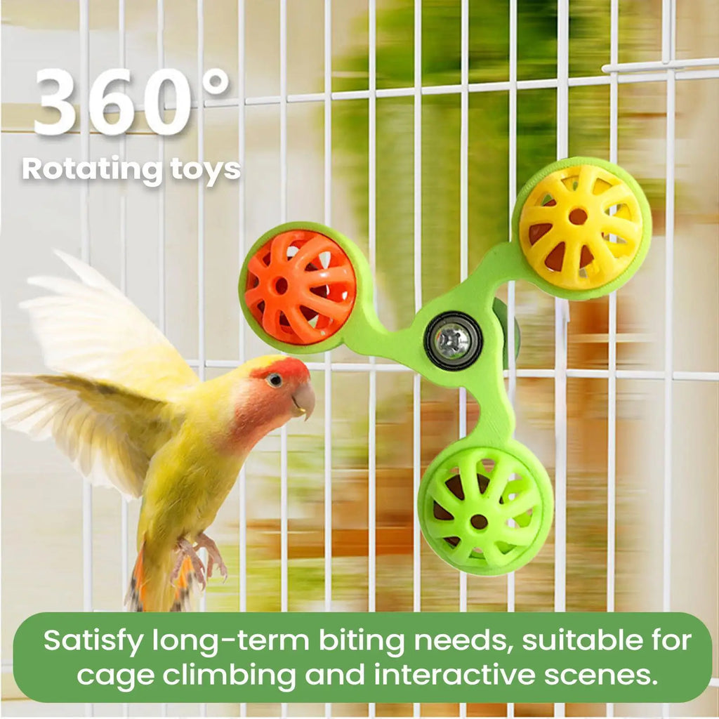 Interactive Rotating Windmill Parrot Toy | Bird Cage Toy Bird Cage Toy Axl