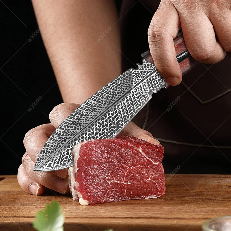 Handmade Forged Kitchen Knife – Chef, Boning & Slicing Set Kitchen Knife Set Axl