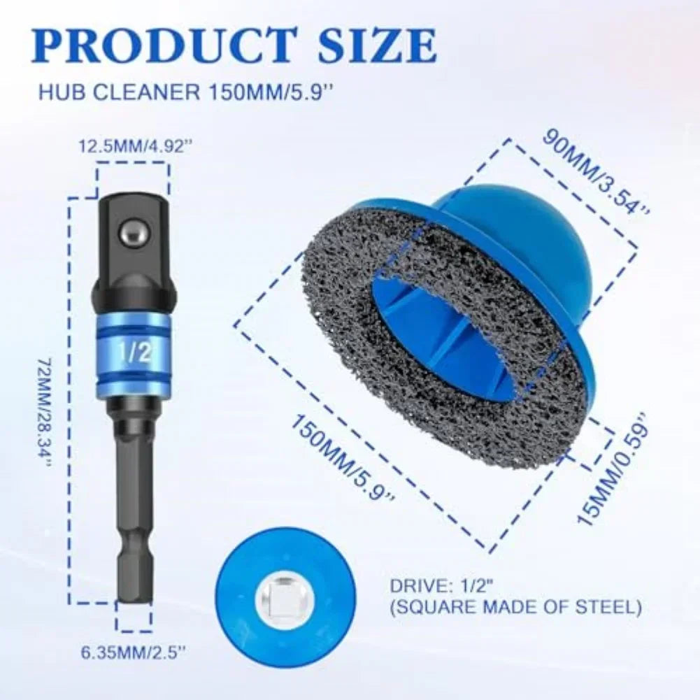 Car Wheel Hub Rust Removal & Polishing Grinding Tool Wheel Polishing Tool Axl