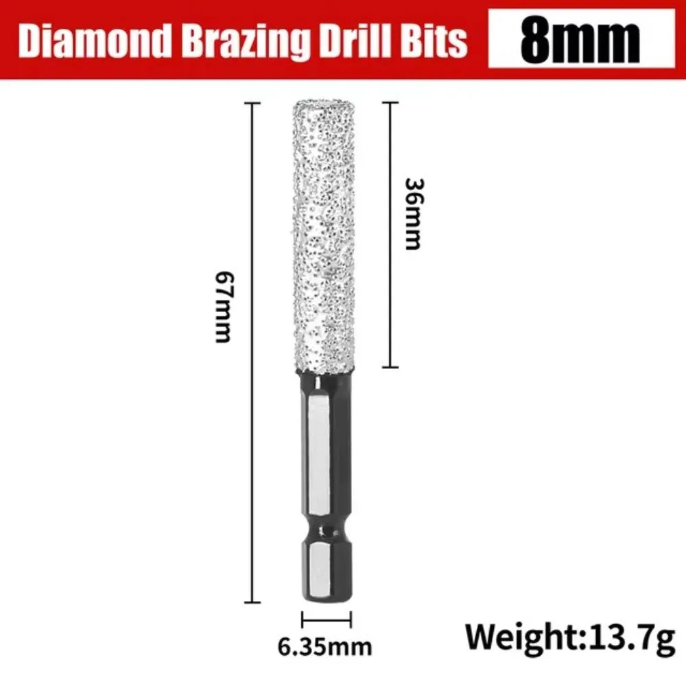 Diamond Drill Bit Hole Saw – Hex Shank for Tile & Porcelain Diamond Drill Bit Axl 8mm