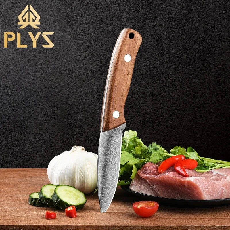 PLYS Stainless Steel Fruit Paring Knife with Holster Paring Knife Axl