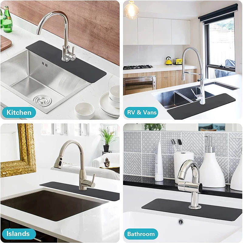 Diatomite Sink Splash Guard & Faucet Absorbent Drip Mat Faucet Drip Mat Axl
