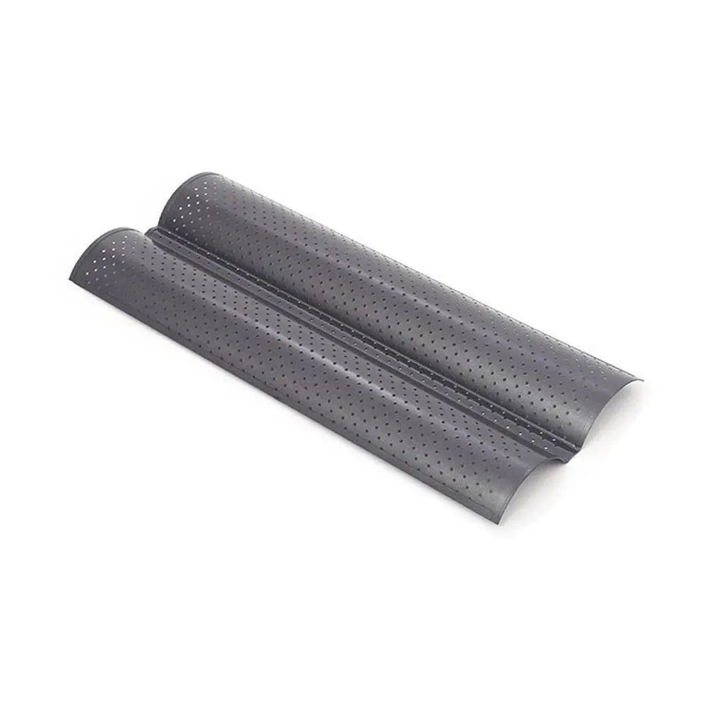 Nonstick Baguette Pan – 2 or 4 Groove French Bread Baking Mold Baguette Baking Pan Axl Black-2 Grooves