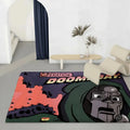 Rap Icon Flannel Floor Mat – Non-Slip Soft Indoor Rug Flannel Floor Mat Axl White4 50x80cm