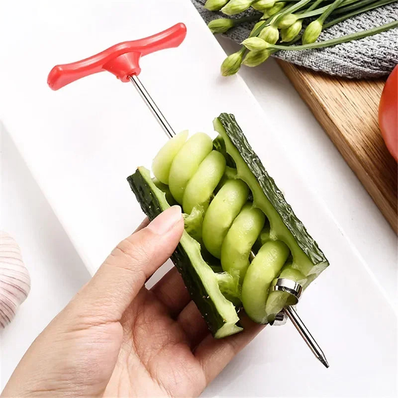 Spiral Vegetable Slicer – Carrot, Potato & Cucumber Spiralizer Vegetable Spiralizer Axl