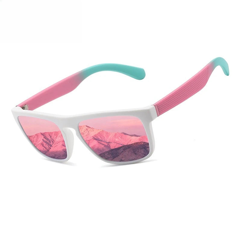 Polarized Square Sunglasses – Unisex Matte Frame UV Protection Polarized Sunglasses Axl